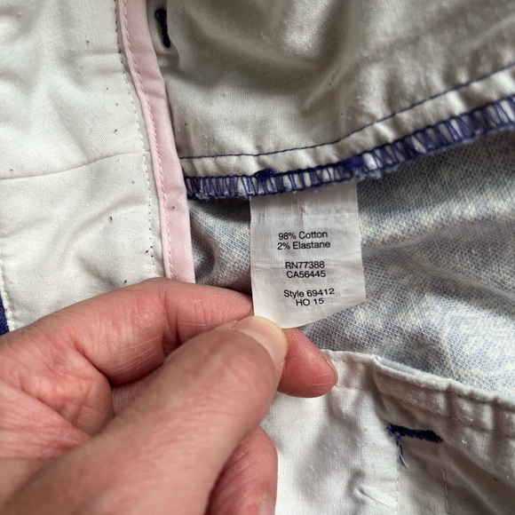 J. Crew Cotton Paisley straight-leg pants - Picture 7 of 8